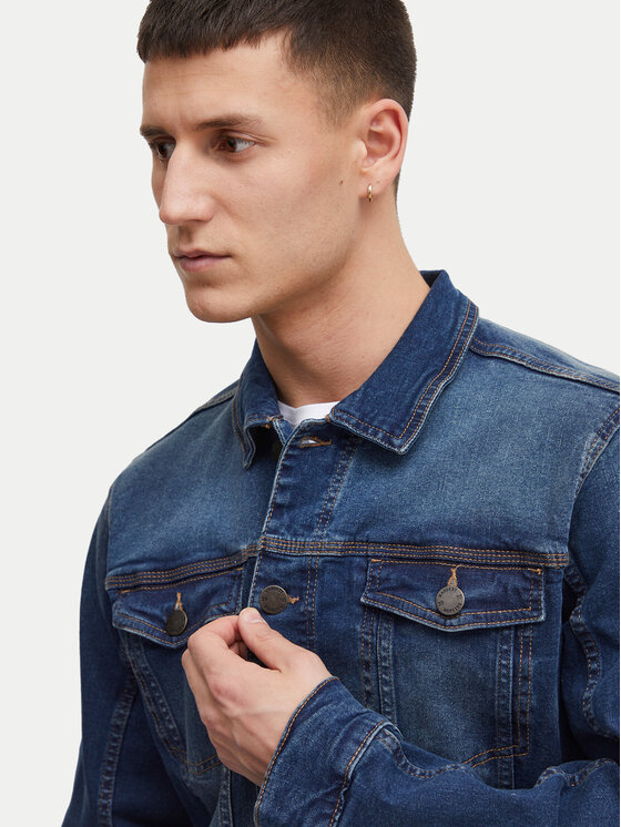 Blend Blend Kurtka jeansowa Naril 20710737 Granatowy Regular Fit