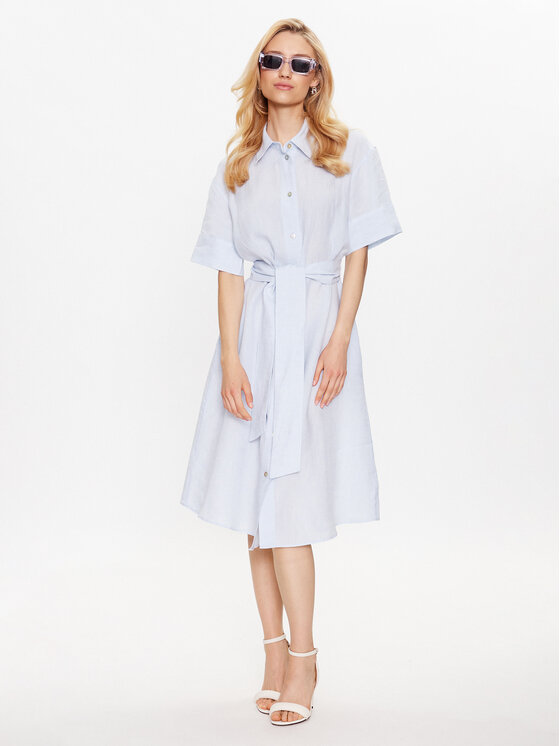 Seidensticker Seidensticker Hemdkleid 60.134413 Blau Regular Fit