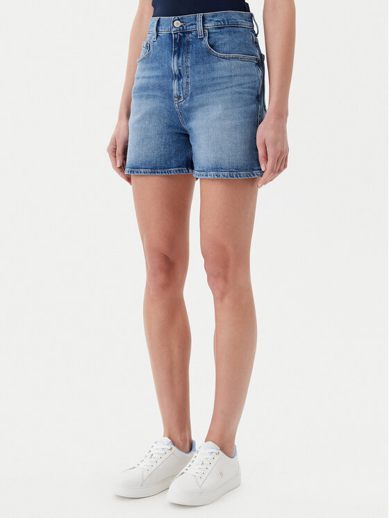 Tommy Jeans Tommy Jeans Farmer rövidnadrág DW0DW20092 Kék Mom Fit