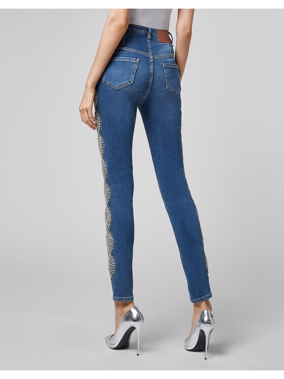 PHILIPP PLEIN PHILIPP PLEIN Jeansy 2625 Niebieski jasny Slim Fit