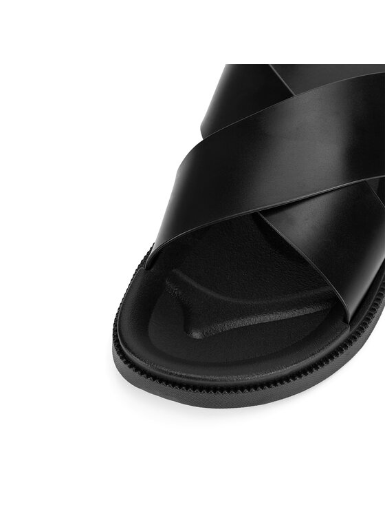 Lanetti Lanetti Pantoletten MYL-LANETTI-01 Schwarz
