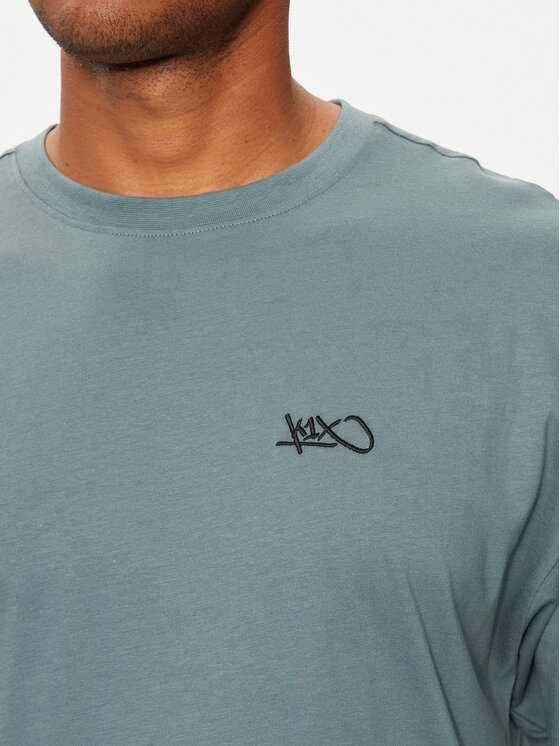 K1X K1X T-Shirt Logo 60690061 Zielony Relaxed Fit