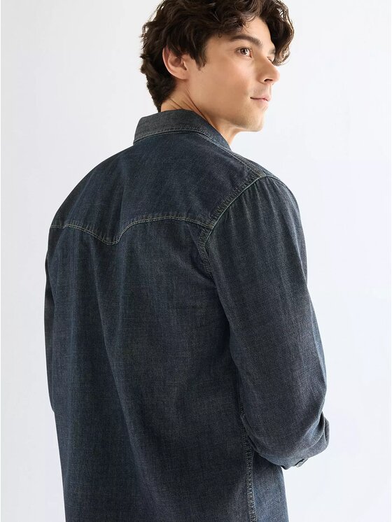 Wrangler Wrangler Camicia WESTERN SHIRT Blu Regular Fit