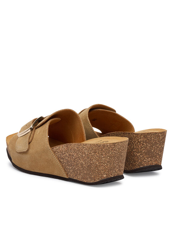 Scholl Scholl Шльопанці Tropica Buckle Med. MF00880 Бежевий