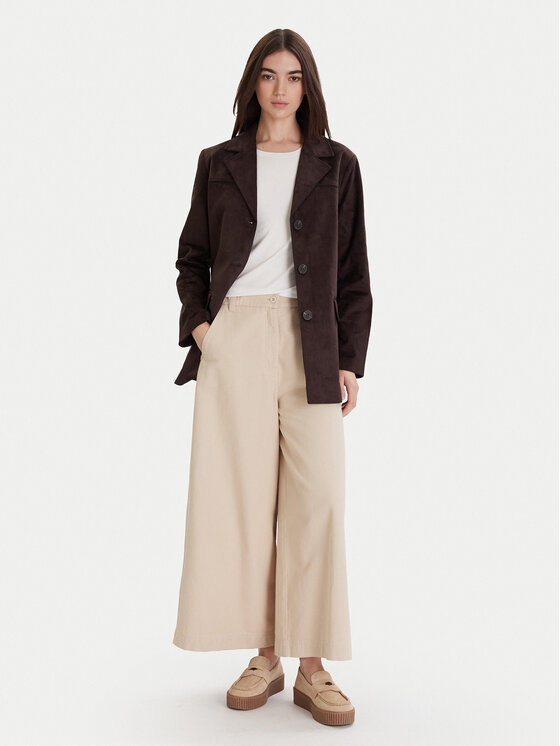 ONLY ONLY Plášť z umělé kůže Tulip 15356927 Hnědá Standard Fit