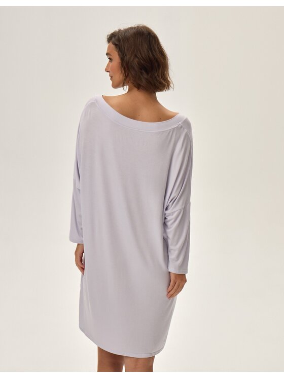 Esotiq Esotiq Koszula nocna 42092 Szary Regular Fit