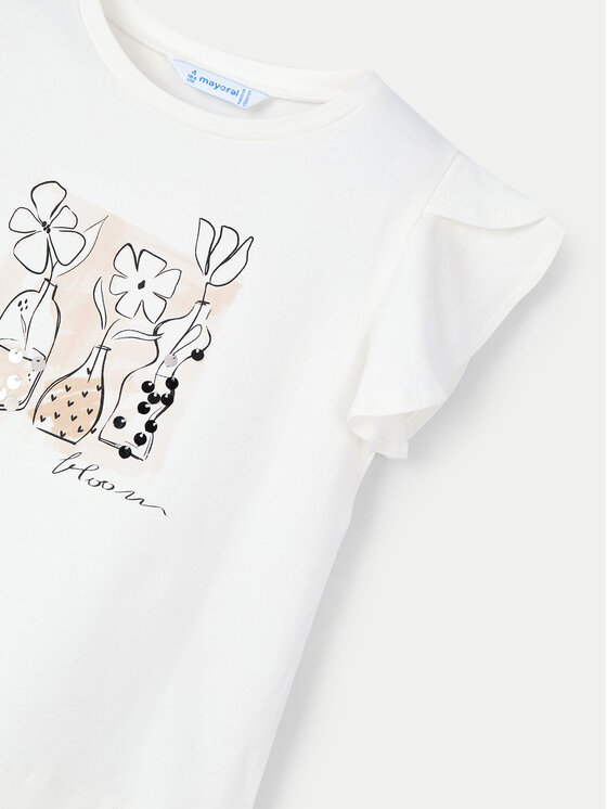 Mayoral Mayoral Тишърт 3004 Екрю Regular Fit