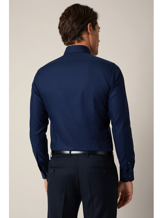 Lancerto Lancerto Koszula Assunta KO073225000012 Granatowy Slim Fit