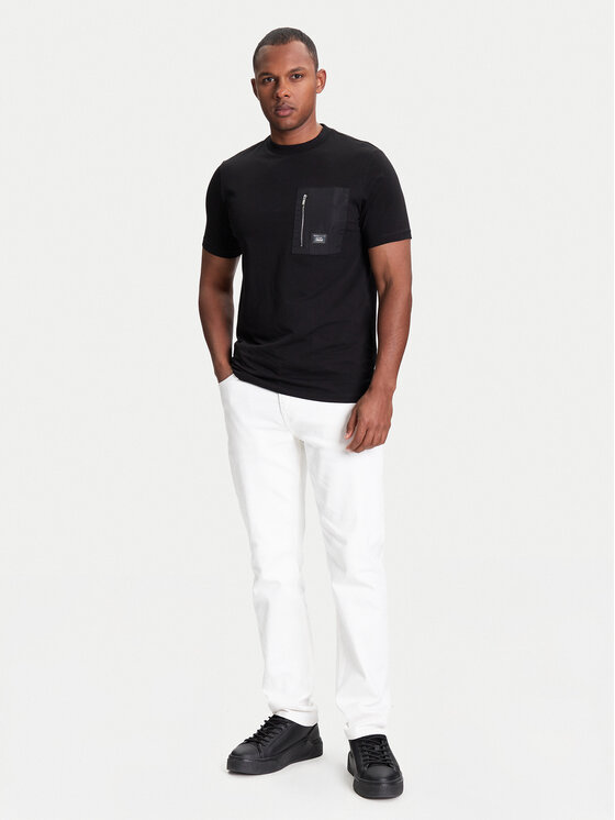 KARL LAGERFELD KARL LAGERFELD Póló 755046 553235 Fekete Regular Fit