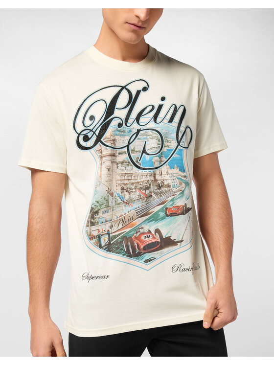 PHILIPP PLEIN PHILIPP PLEIN T-Shirt 24917 Biały Regular Fit