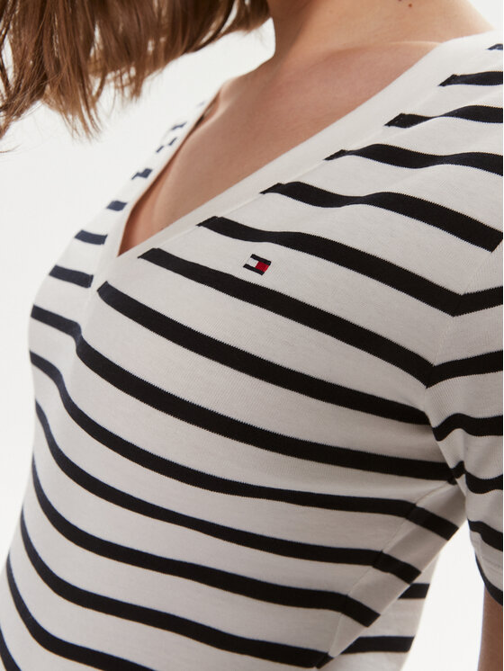 Tommy Hilfiger Tommy Hilfiger Marškinėliai New Cody WW0WW40584 Écru Slim Fit