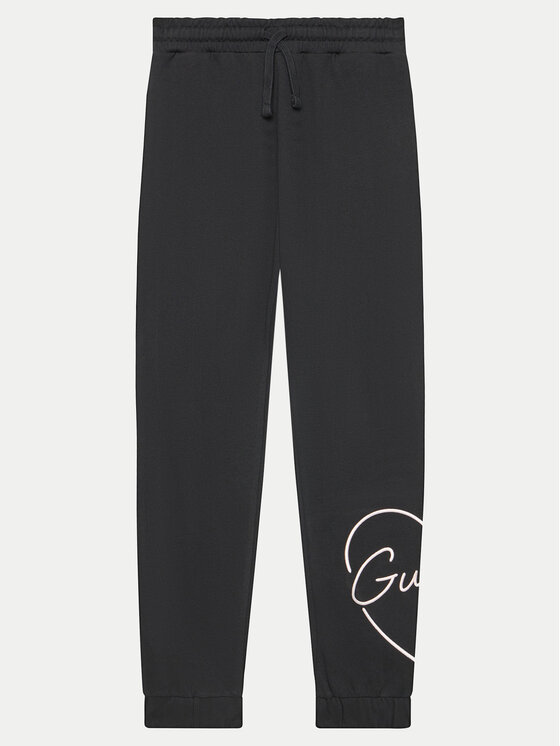 Guess Teplákové nohavice J4YQ16 KA6R3 Čierna Relaxed Fit