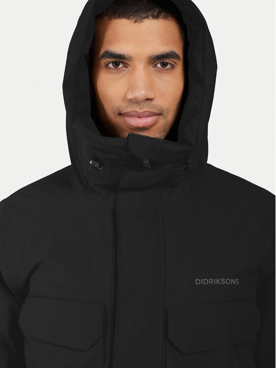 Didriksons Didriksons Geacă de iarnă Drew 505778 Negru Regular Fit