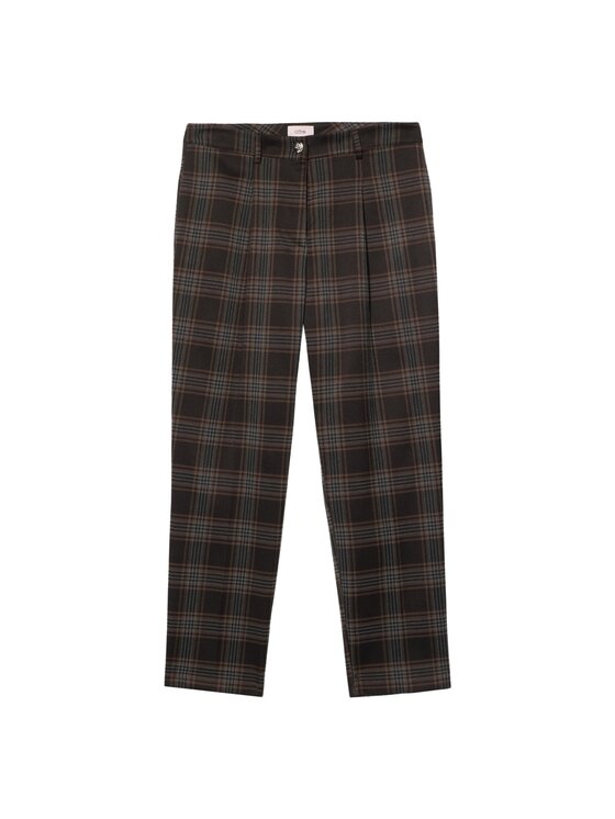 Oltre Oltre Spodnie materiałowe P020R209053N0S3 Brązowy Regular Fit