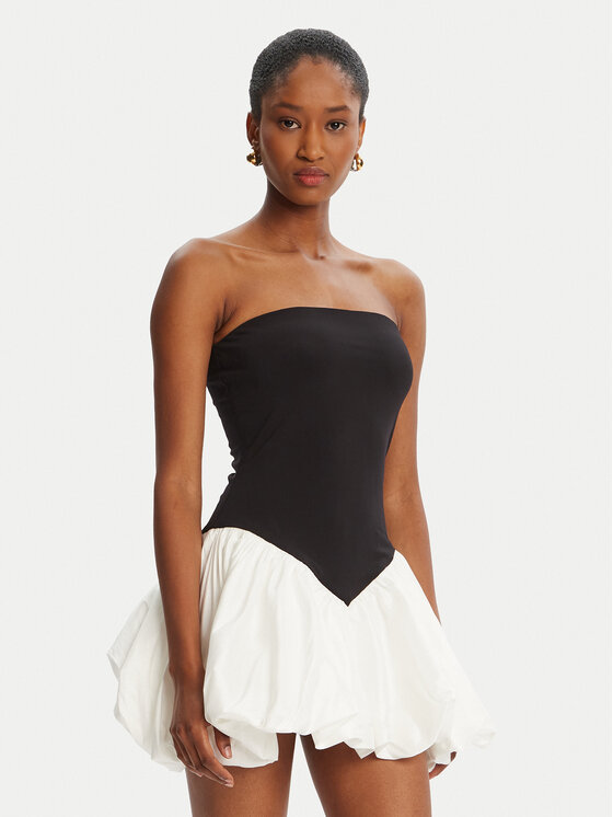Bardot Bardot Koktélruha Vega Strapless 59903DB Fekete Slim Fit