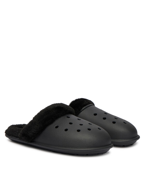 Crocs Crocs Copati Classic Fuzz Scuff 212143 Črna