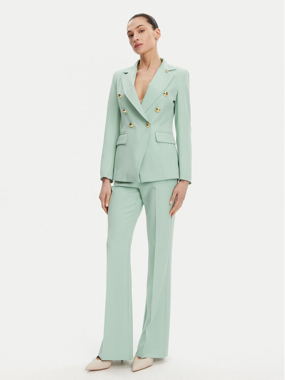 Maryley Maryley Hlače 25EB587/43SP Zelena Regular Fit