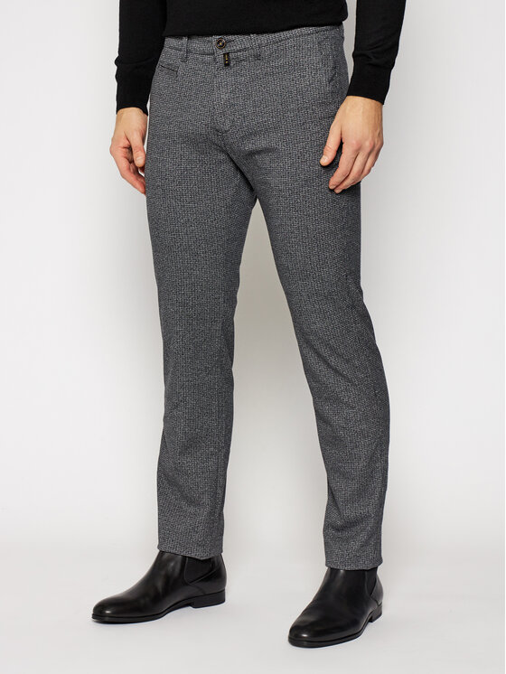 Pierre Cardin Pierre Cardin Текстилни панталони Lyon 33747/000/4793 Тъмносин Modern Fit
