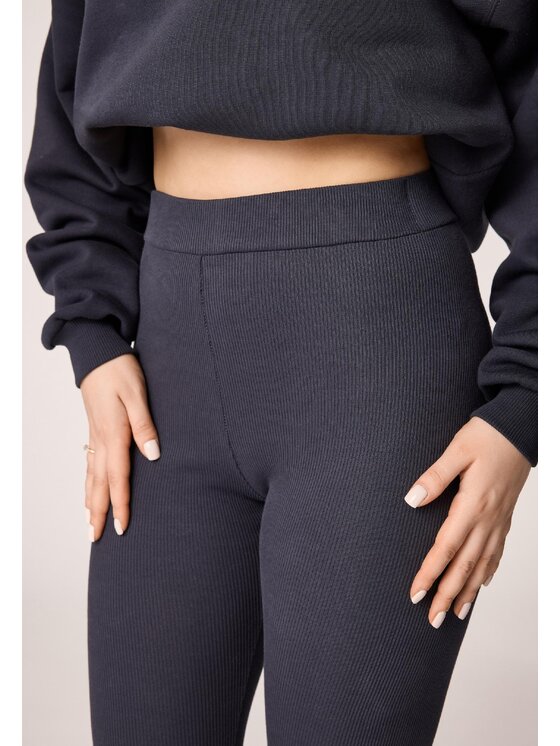 LAURELLA LAURELLA Teplákové nohavice 3TU016 Tmavomodrá Regular Fit