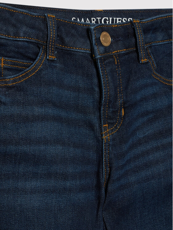 Guess Guess Jeans hlače J2RA11 D4GV0 Mornarsko modra Skinny Fit