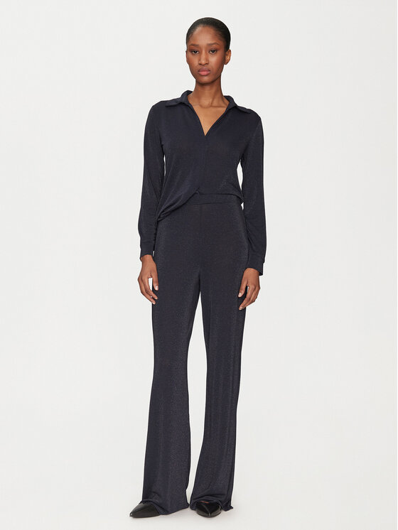 Marella Marella Completo maglietta e pantaloni kom 2515631011 Blu scuro Relaxed Fit