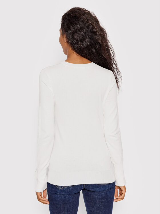 Guess Guess Pullover Elinor W2YR30 Z2V62 Weiß Regular Fit