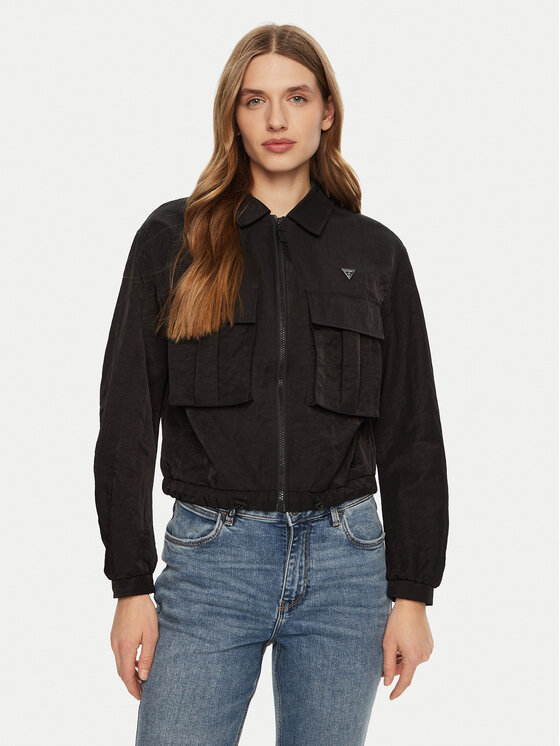 Guess Guess Geacă V5RL03 WGYB0 Negru Regular Fit