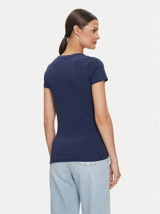 Guess Guess Tričko W4YI37 J1314 Modrá Regular Fit