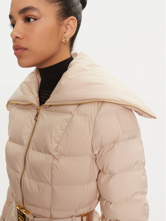 Elisabetta Franchi Elisabetta Franchi Télikabát PI-76D-46E2-V680 Ekru Regular Fit