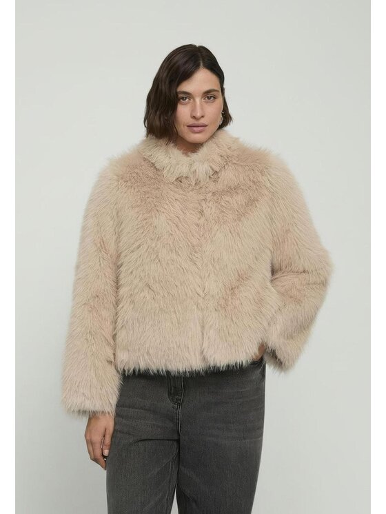 Fiorella Rubino Fiorella Rubino Cappotto F015T001444N011 Écru A-Line Fit