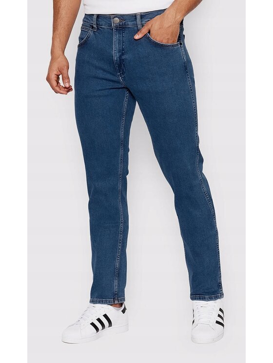 Wrangler Wrangler Jeansy Greensboro Niebieski Regular Fit