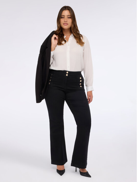 Fiorella Rubino Fiorella Rubino Koszula 5011T001409N011 Biały Regular Fit