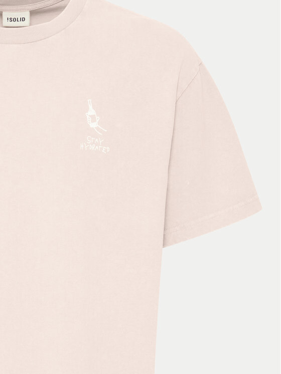 Solid Solid T-shirt Ismail 21108240 Narančasta Regular Fit