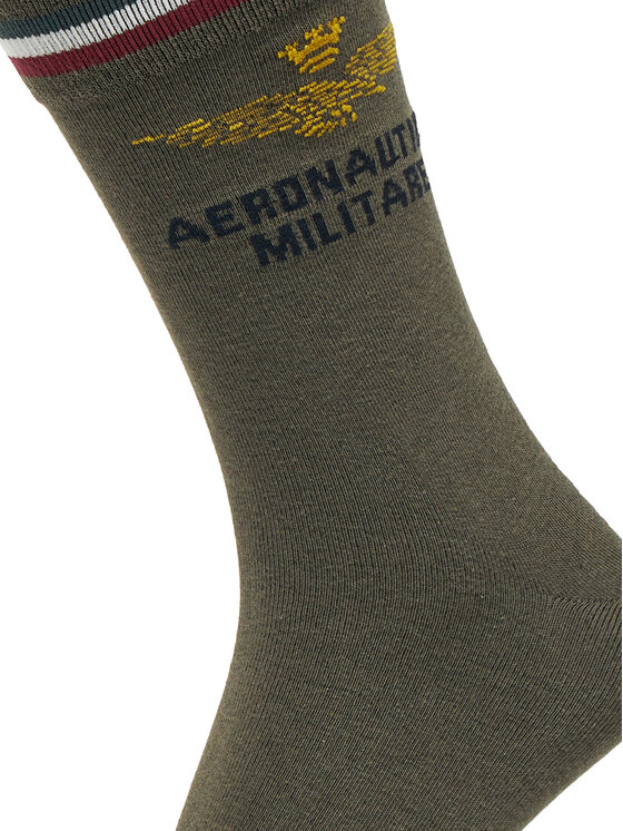 Aeronautica Militare Aeronautica Militare Muške visoke čarape 252CZ0012UL00499 Zelena