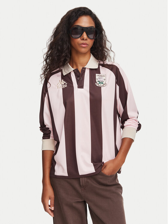 Kappa Kappa Poloshirt 311U77W Rosa Oversize