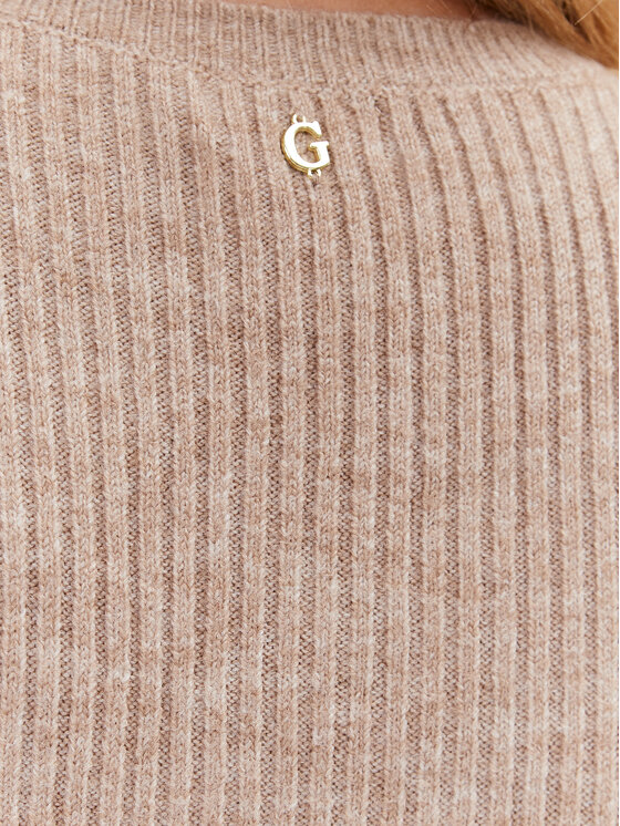 Guess Guess Sukienka dzianinowa W3BK0S Z3B50 Brązowy Bodycon Fit