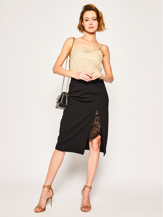 TWINSET TWINSET Спідниця-олівець 201TP212C Чорний Regular Fit