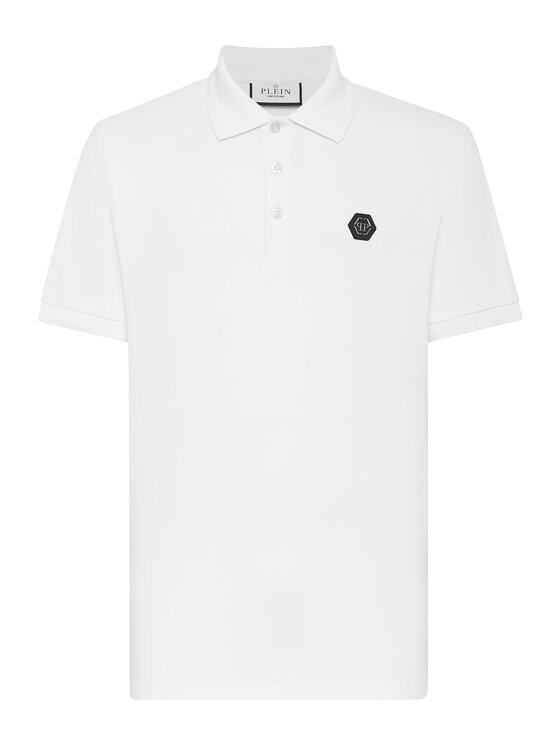 PHILIPP PLEIN PHILIPP PLEIN Polo 2527 Biały Slim Fit