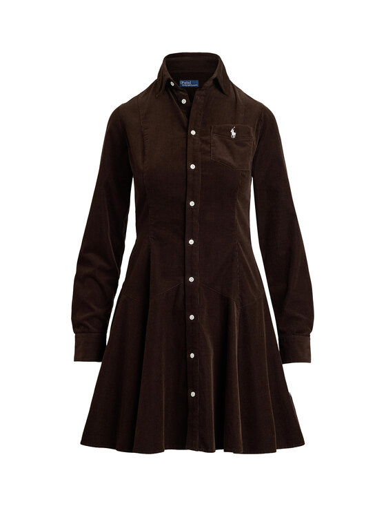 Polo Ralph Lauren Polo Ralph Lauren Haljina košulja 211972069002 Smeđa Regular Fit