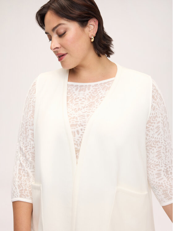 Fiorella Rubino Fiorella Rubino Bluza L003E000042N011 Biały Over Fit