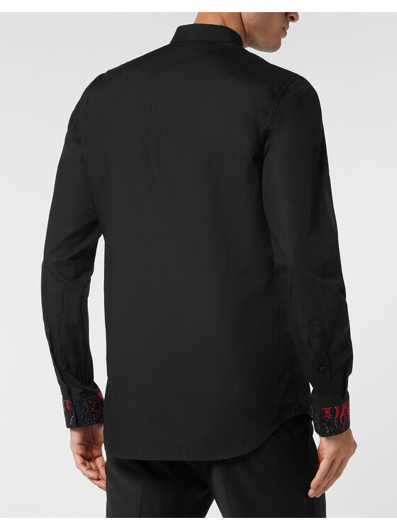 PHILIPP PLEIN PHILIPP PLEIN Košile 20655 Černá Fitted Fit