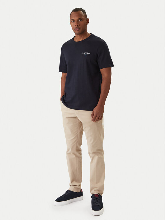 Tommy Hilfiger Tommy Hilfiger Тишърт Brand Love MW0MW41456 Тъмносин Regular Fit