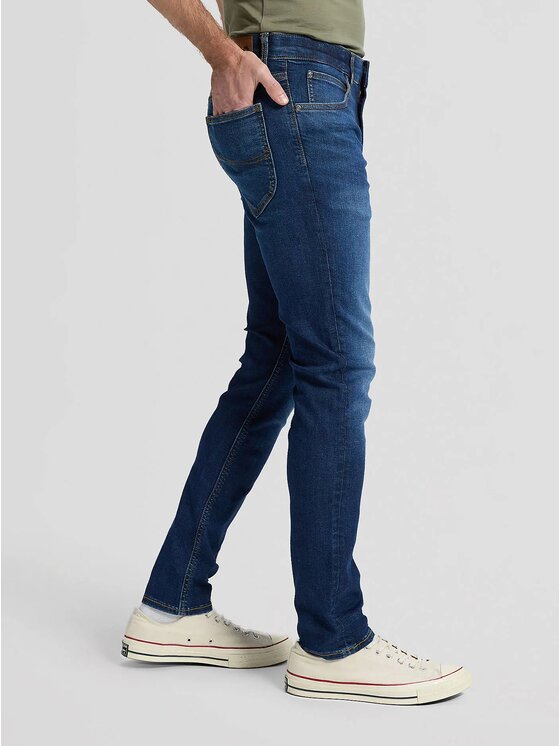 Lee Lee Jeansy LUKE Niebieski Slim Fit