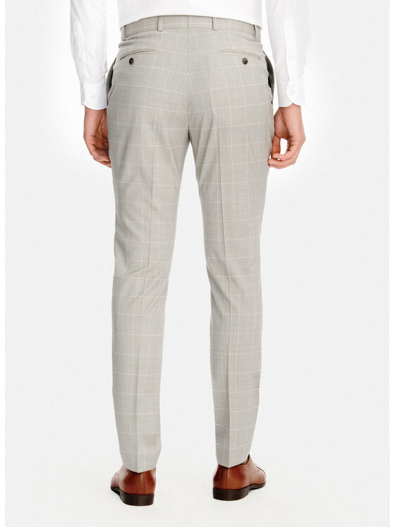 Pako Lorente Pako Lorente Spodnie garniturowe P26SP-6G-026 Szary Slim Fit