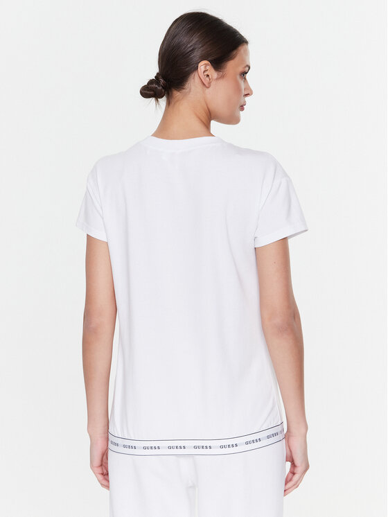T-shirt Carrie O2BM08 KBBU1 Bianco Regular Fit