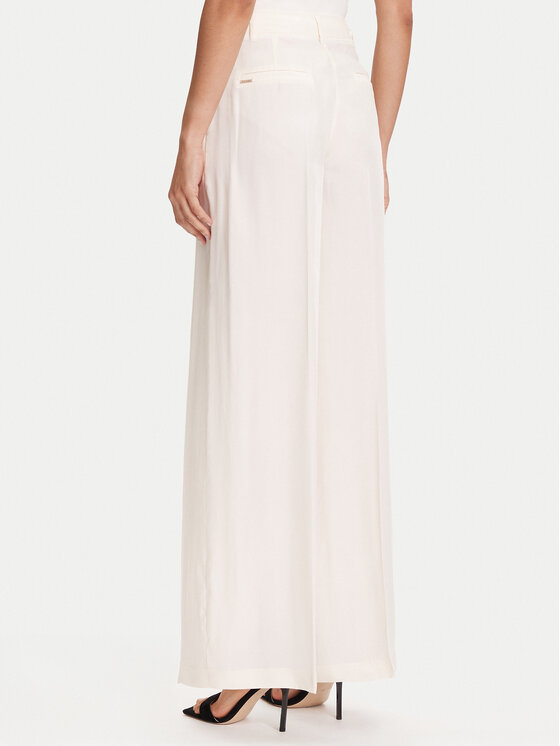Guess Guess Текстилни панталони W5YB02 WH5N2 Екрю Regular Fit