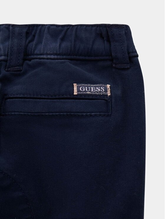 Guess Kids Guess Kids Kalhoty z materiálu 183616 Modrá Regular Fit