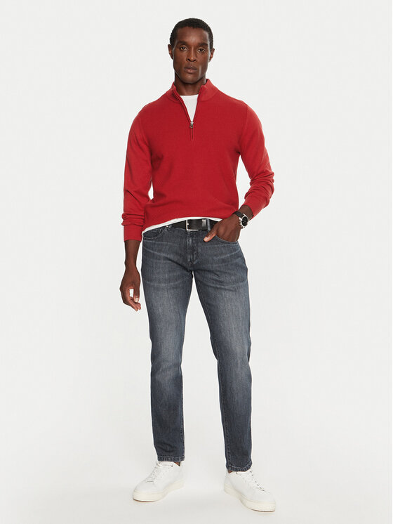 Pierre Cardin Pierre Cardin Sweter C5 51012.5065 Czerwony Regular Fit
