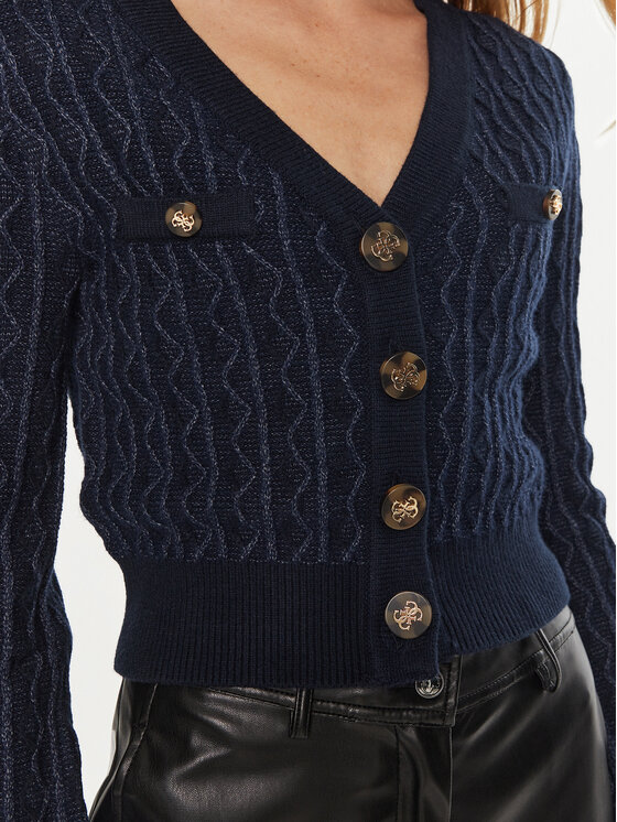 Guess Guess Cardigan Tiffany W4BR0F Z3K40 Albastru Regular Fit