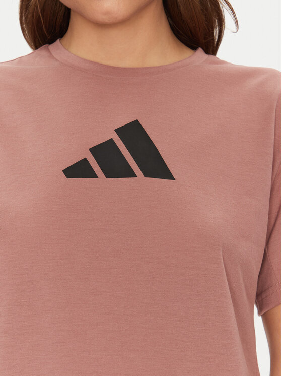 adidas adidas Technisches T-Shirt Train Essentials Big Logo Performance JM0629 Rosa Regular Fit